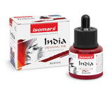 Isomars Waterproof Drawing Ink With Dropper 35Ml | India Ink For Calligraphy, Art, Technical Drawing | FadeResistant & Quick