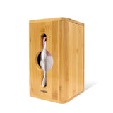Simluxe Trash Bag Dispenser - Garbage Bag Dispenser Under Sink, Wall Mounted, Cabinet, Countertop, Natural Bamboo Home Deco for