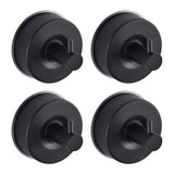 JOMOLA Stainless Steel Bathroom Suction Hooks - No Drill Adhesive-Free Wall Mount for Shower, Towel & Robe, Rustproof Metal Hard