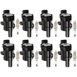 ECCPP 12622553 1 8 ignition coils with 8 iridium Spark Plugs for Chevrolet for Buick for Cadillac Tahoe Rainier Escalade Ascende