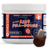 Ultra Easy Pill-Dough Treat Paste Wrap with Probiotics - Forms a Custom Pocket to Hide Pet Medications - Pro Line (1 Pack, Chees