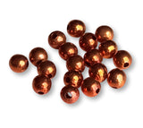 Hollow Metal Beads for Tacklecraft & Fishing 100 pcs (Copper, 5/32)