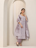 Libas Womens Woven Design Silk Blend Straight Kurta With Palazzos And Dupatta Mauve M