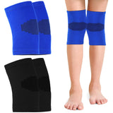 Skylety 2 Pairs Kids Knee Sleeve Kids Knee Brace Children Support Compression Child Sleeve Pads for Basketball, Volleyball, Spor