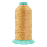 Mandala Crafts Size 346 210D T350 Bonded Nylon Thread - Blonde 415 YDs Tex 350 Heavy Duty Sewing Threads for Leather, Jeans, Wea
