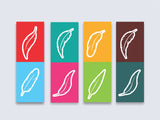 woopme Set of 5 Magnetic Feather Art Bookmark for Book Lovers Readers Students Gift Magnetic Page Clips Folding