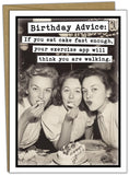 Katie Doodle - Funny Birthday Cards for Women, Friend (Handmade in USA) - Great for 30th, 40th, 50th, 60th, 70th, 75th, 80th, 90