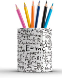 Houseward science motivational quote 1 Compartments ceramic Pen Stand for offices desk computer table design 13
