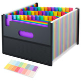 Eoout 36 Pockets Expanding File Folder, Letter Size Accordion File Organizer With Cloth Edge Wrap Super Large Capacity For Stora
