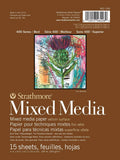 Strathmore (462106 400 Series Mixed Media Pad, 6x8, 15 Sheets , White