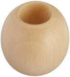 Pepperell 20mm Natural Round Wood Beads 8/Pkg