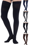 ABSOLUTE SUPPORT Medical Compression Stockings for Men 2030mmHg with Silicone Grip Top Mens Opaque Compression Thigh High for
