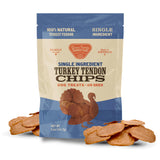 Gaines Family Farmstead Turkey Tendon Chips for Dogs - 5 oz Natural, Crunchy High-Protein Dog Chews, Rawhide Alternative Treats,