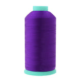 Mandala Crafts Size 46 210D T45 Bonded Nylon Thread - True Purple 2843 YDs Tex 45 Heavy Duty Sewing Threads for Leather, Jeans,