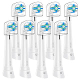 8 Pcs Replacement Toothbrush Compatible with Oral B IO 2 3 4 5 6 7 8 9 10 Electric Toothbrushes, Brush Head with MediumFirm Bri