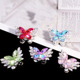 Frinnovan, 8 Packs Rhinestone Beads for Beadable Pens Crystal Large Spacer Bead DIY Earring Necklace Jewelry Making (Butterfly 3