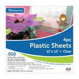 Plastic Sheet 12x12 .010 Clear 4pc