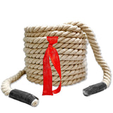 Tug of War Rope for Kids and Adults, 20 FT Natural Twisted Cotton Rope, Outdoor Yard Lawn Games Perfect for Carnival Team Buildi
