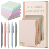Sabary 13 Pcs Lefthanded Stationery Set A5 Notebooks Pens Sticky Notes