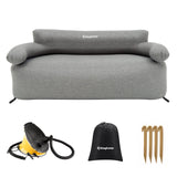 KingCamp Double Inflatable Couch for Camping, Portable Foldable Eco-Friendly Reach-Certified PVC Liner Air Lounger 2-Person Blow