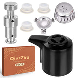 QivaZira Universal Pressure Cooker Steam Release Valve and Float Valve with Silicone Gaskets Replacement Parts Compatible with 3