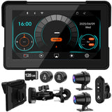 LBW MT700 Pro Quick Release Anti-theft Design Mount, 7 Wireless Motorcycle CarPlay & Android Auto GPS Navigation System, Motorcy