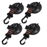 REDCAMP 4Pcs Heavy Duty Suction Cup Anchor for Glass Window Suction Hooks Strong Vacuum Suction Cups with Securing Hook Tie Down