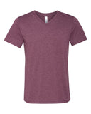 BELLA+CANVAS Triblend Short-Sleeve V-Neck T-Shirt (3415C) Maroon Triblend, L