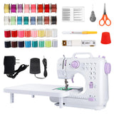 Ninonly Sewing Machine for Beginners with Extension Table, Mini Electric Portable Sewing Machine with 12 Stitches LED Light and