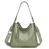 Montana West Hobo Bag for Women Designer Purses and Handbags Shoulder Bags with Guitar Strap,MWC-HB-128-1-GN