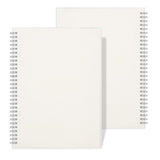 A5 Blank Notebook Spiral Wiisdatek Unlined Notebook with Clear Hardcover 100GSM Thick Paper for Drawing & Sketching 5.7X 8.3 i
