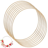 8 Pcs Metal Floral Hoops Wreath 12 Inch Dream Catcher Macrame Rings for Wedding Wreath Decor, Table Centerpieces, Wall Hanging C