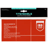 TitanShield (150 Sleeves/Red Standard Size Board Game Trading Card Sleeves Deck Protector Compatible with Pokemon, MTG Magic The