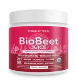 BioBeet Max Strength Beet Root Juice Powder - 20:1 Concentrate, Each Serving Derived from 60,000 mg Organic Beetroot - Cold-Pres