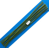 18 Gauge Green Cotton Covered Floral Wire 20 feet per Bundle (6.1m) in 12 inch Lengths (30.5cm)
