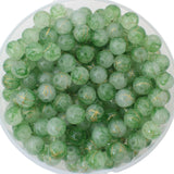 PAMIR TONG 200pcs 8mm Round Glass Beads for Bracelet Pretty Round Smooth Loose Beads with Gold line for Necklace-Earring-Jewelry