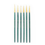 Royal & Langnickel Royal Zip N Close Gold Taklon Detail 6Piece Brush Set