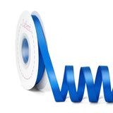 Laferri Electric Blue Satin Ribbon,Double Faced 3/8 X 25 Yards,Fabric Ribbon Use for Gift Wrapping DIY Craft Floral Bouquets Wed