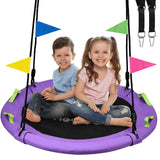 HeyZoo Tree Swing, Saucer Swing 40 Inch for Kids, 900lbs Weight Capacity, with Adjustable Hanging Straps, for Backyard and Outdo