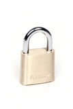 CCL Security Products Brass Sesamee K436 4 Dial Bottom Resettable Padlock with 1Inch Hardened Steel Shackle and 10000 Potential