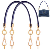 Framendino, 2 Pack Purse Leather Handles Replacement Shoulder Straps Purse Handle Short Clutch Bag Handles With D Ring For Cross