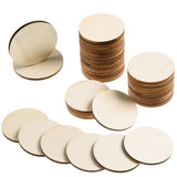 300 Pieces 2 Inch Unfinished Round Wood Slices Rounds Wooden Discs Wood Circles for Crafts Wood Blanks Round Cutouts Ornaments S
