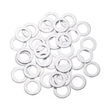uxcell 150 Pcs Aluminum Flat Washer, 10 x 16 x 1mm Round Seal Gaskets Flat Spacers for Screws Bolts Machinery Repair Accessories