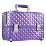 Frenessa Makeup Train Case 12 Inch Portable Cosmetic Case - 6 Tier Professional Makeup Storage Box Organiser Box Make Up Carrier