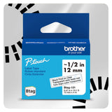Brother Genuine PTouch Btag BTAG131 Black on Clear Label Tape ~1/2in by 13.1ft (12mm x 4m)