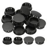 PATIKIL Plastic Hole Plugs, 34 Pcs 1 1/6(30mm) Plastic Plugs Screw Hole Plug Snap Desk Grommet Buckle Knockout Locking Plugs Fur