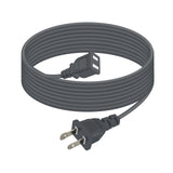 2 Prong Polarized Grey Extension Cord 14 feet Thin Power Cable Male to Female for Indoor/Home Use, Slim Design 625W,5A(1Pack)