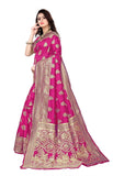 Sugathari Womens Banarasi Saree Pure Kanjivaram Silk Saree Soft New Ladies 2023 Design Wear Pattu Sarees Latest Cotton Party Sari Collections With Blouse Piece For Wedding Sadi (Pari 63 Rani)