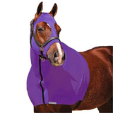 UltraFlex Horse Sleazy Slickers | Horse Protection Slinky | Dirt & Dust Defense | Full Zip Hood (Original) | Purple, Medium