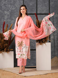 Anni Designer Women'S Cotton Blend Straight Printed Kurta With Pant & Dupatta (Gosala Pink-Nw_L_Pink_Large),Pink,L,,,